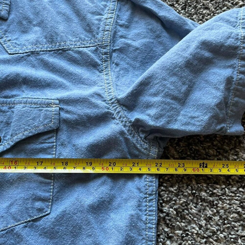 Cody James Blue Button Up Shirt Mens L Cowboy Western Work Casual Tee Outdoors - Picture 4 of 5